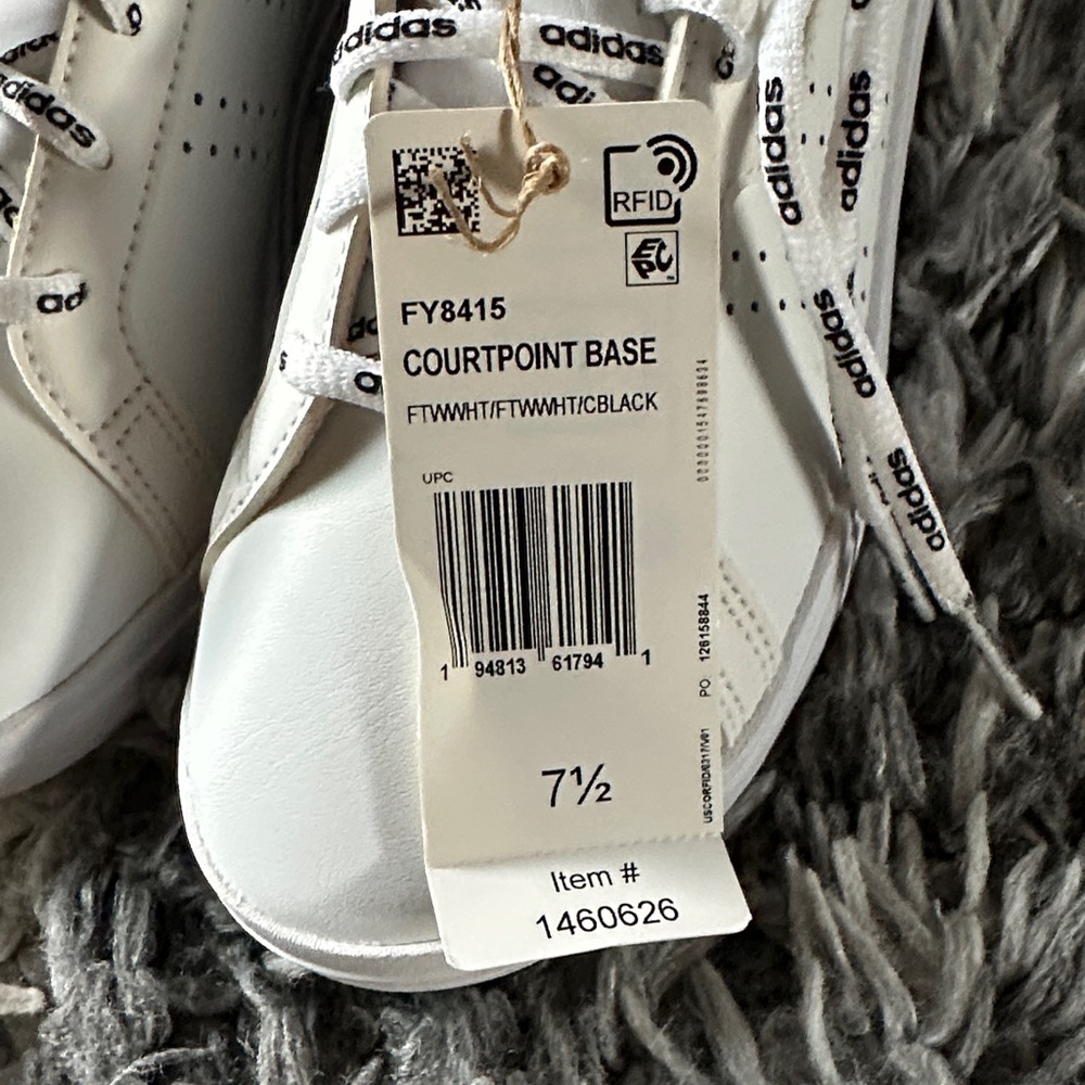 Women’s Adidas Courtpoint Base Sneakers- BRAND NEW - Picture 2 of 8